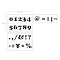 グラフィティーステンシル アルファベット FONT1-A4Mサイズ 数字・記号 SS-L1M-A4-NOSB(販売終了)