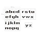 グラフィティーステンシル アルファベット FONT2-A4Mサイズ 小文字 SS-L2M-A4-SL(販売終了)