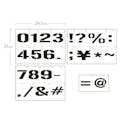 グラフィティーステンシル アルファベット FONT2-A4Mサイズ 数字・記号 SS-L2M-A4-NOSB(販売終了)