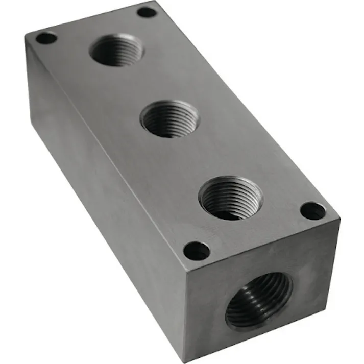 【CAINZ-DASH】ヒルトライン社 ステンレス製クーラントホース(1/2ホースシステム)用マニホールドブロック 38PT VB-3-38-PT【別送品】