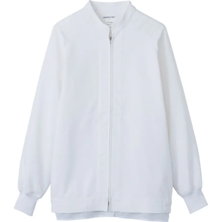 【CAINZ-DASH】サーヴォ 長袖ジャンパー 食品工場 白衣 衛生 ホワイト L VP621-L【別送品】