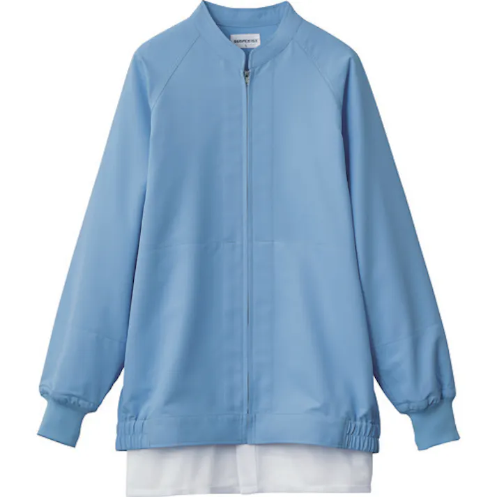 【CAINZ-DASH】サーヴォ 長袖ジャンパー 食品工場 白衣 衛生 サックス SS VP525-SS【別送品】