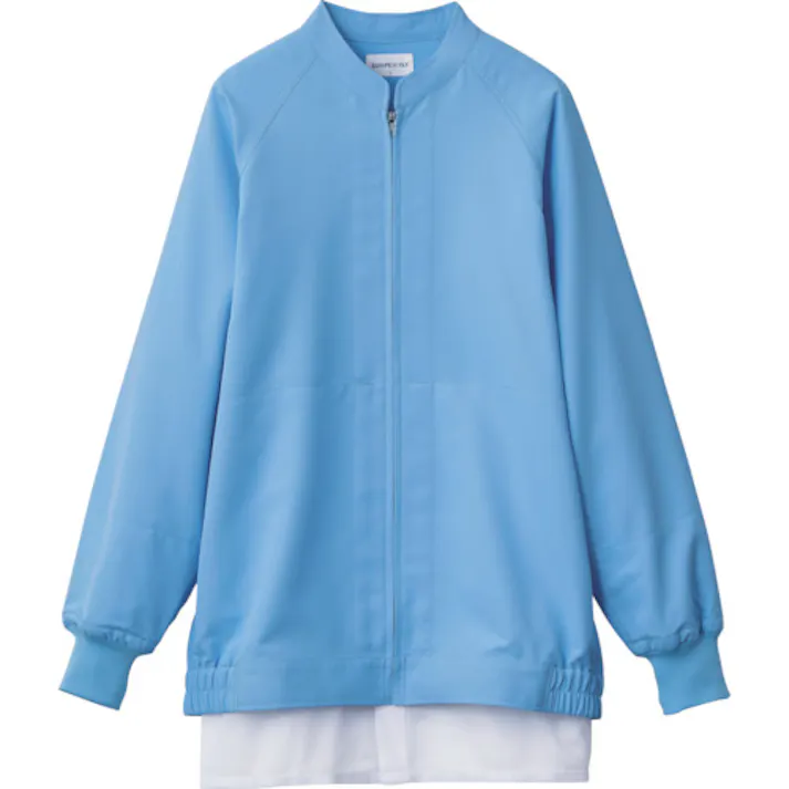 【CAINZ-DASH】サーヴォ 長袖ジャンパー 食品工場 白衣 衛生 サックス 5L VP525-5L【別送品】