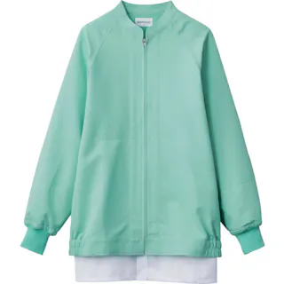 【CAINZ-DASH】サーヴォ 長袖ジャンパー 食品工場 白衣 衛生 グリーン 6L VP526-6L【別送品】