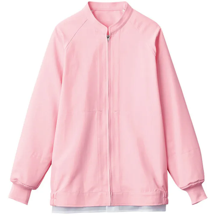 【CAINZ-DASH】サーヴォ 長袖ジャンパー 食品工場 白衣 衛生 ピンク S CD656-S【別送品】