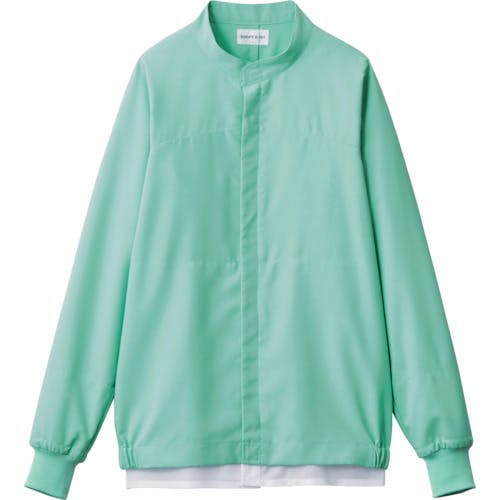 【CAINZ-DASH】サーヴォ 長袖ジャンパー　食品工場　白衣　衛生　グリーン　Ｓ CD683-S【別送品】