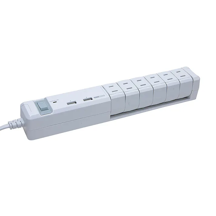 電源タップキングUSB 6口 ホワイト(販売終了)