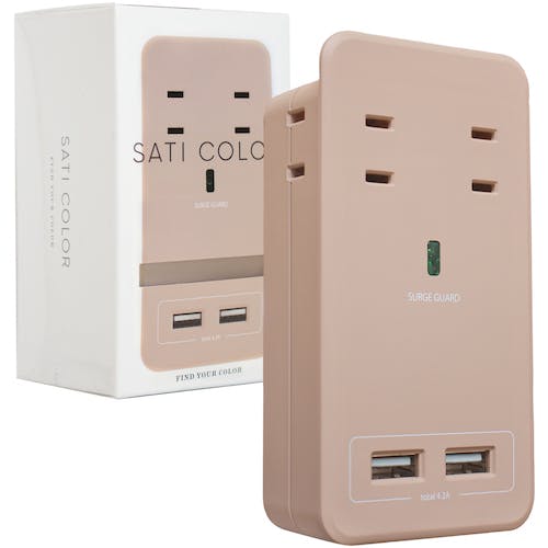 ファーゴ SATI COLOR AC4個口 4.2A USB ラテベージュ CT221BE タップ ファーゴ SATI COLOR AC4個口 4.2A USB ラテベージュ CT221BE タップ