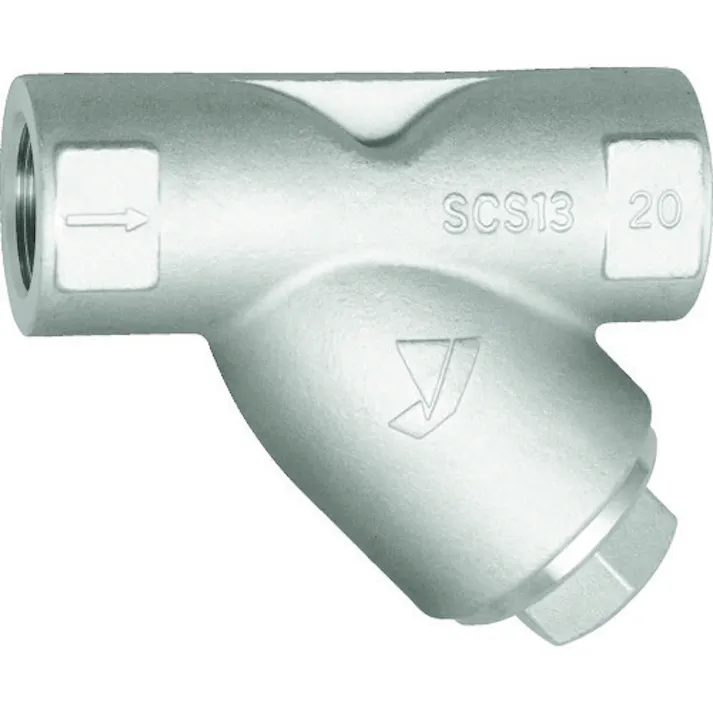 【CAINZ-DASH】ヨシタケ Y形ストレーナ(ステンレス鋳鋼) 80メッシュ 呼び径:15A、1/2B SY-17-80M-15A【別送品】