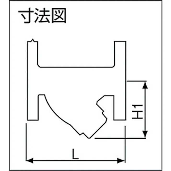 【CAINZ-DASH】ヨシタケ Y形ストレーナ(球状黒鉛鋳鉄) 80メッシュ 呼び径:50A、2B SY-40-80M-50A【別送品】
