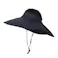 つば広日よけハット ネイビー