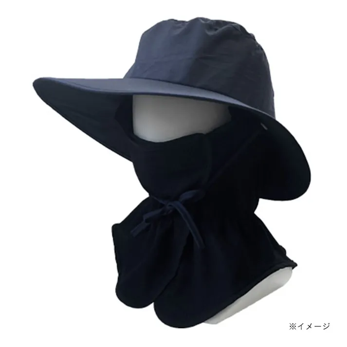 抗菌防臭ガーデニングハットマスク付 ネイビー