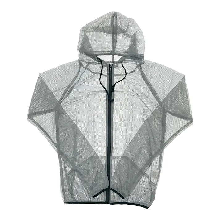 防虫ネットパーカー グレー フリーサイズ