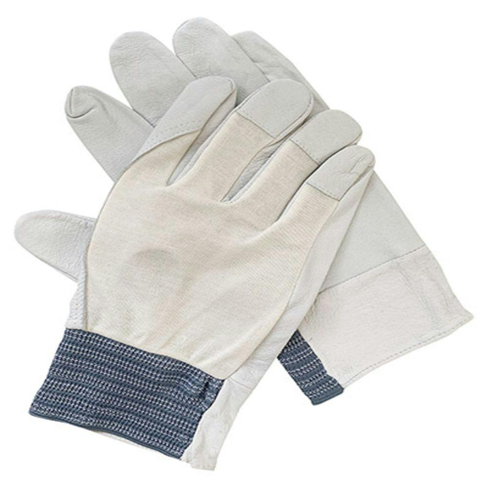 豚革クレスト手袋甲メリヤス M