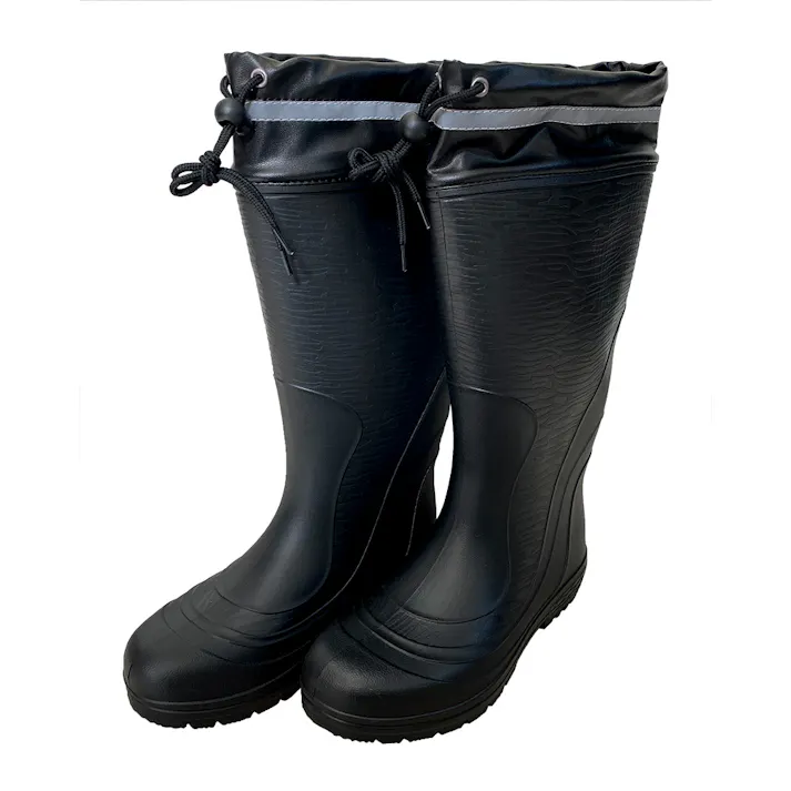 超軽量柔らかフィットロングブーツ ブラック M