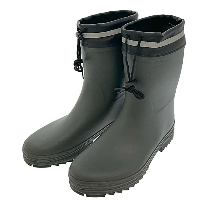 紳士カバー付きショート長靴 カーキ LL 27.0cm