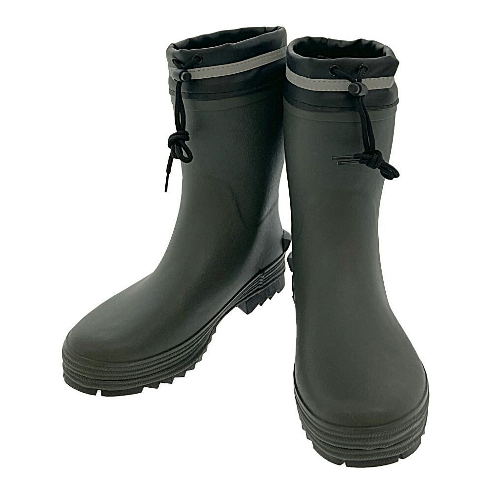 紳士カバー付きショート長靴 カーキ 3L 28.0cm