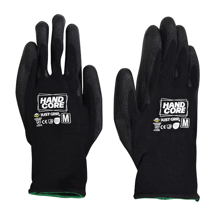 強グリップハイブリッド手袋 ブラック M
