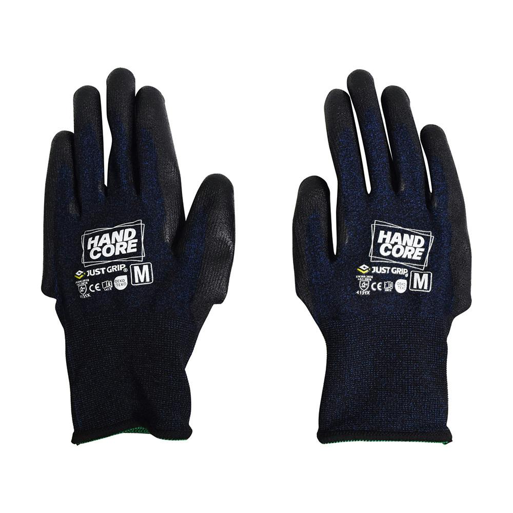強グリップハイブリッド手袋 ダークブルー M