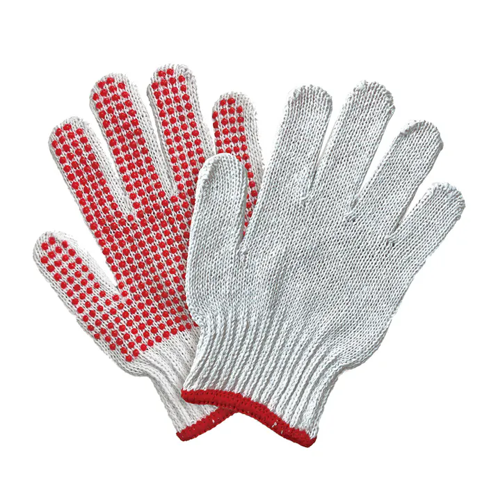 子供用軍手 滑り止め付き レッド 1双