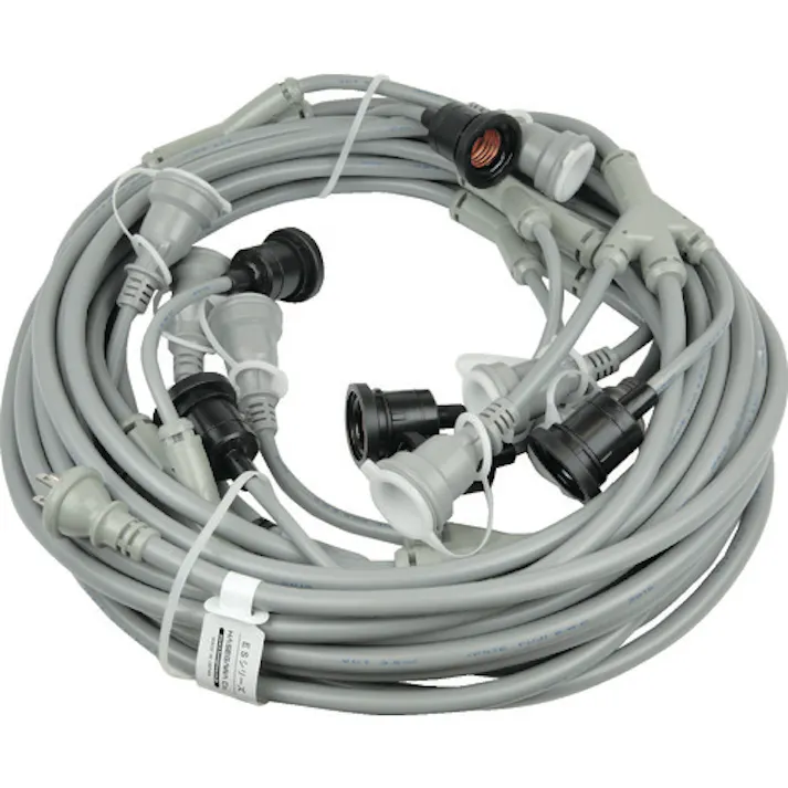 【CAINZ-DASH】長谷川製作所 分岐ケーブル ESYシリーズ 6階用 防水ソケット 防水コネク 長さ17.6m ESY-3E-6【別送品】