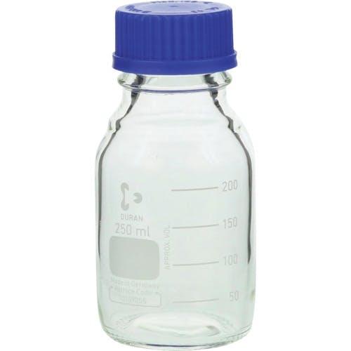 柴田科学 耐熱ねじ口びん 青キャップ付 250mL 017200-250A ボトル 柴田科学 耐熱ねじ口びん 青キャップ付 250mL 017200-250A ボトル