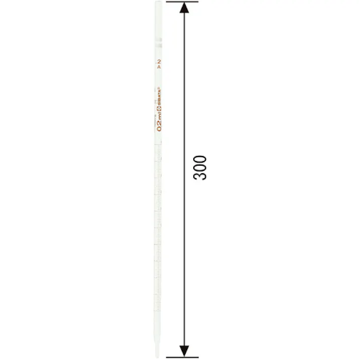 【CAINZ-DASH】柴田科学 メスピペット スーパーグレード 中間目盛 0.2mL 020010-02A【別送品】