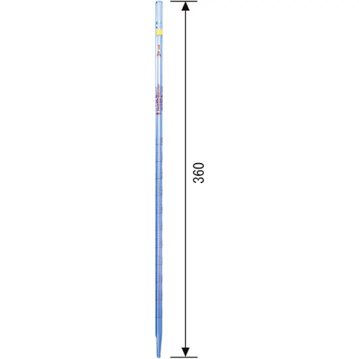 【CAINZ-DASH】柴田科学 メスピペット スーパーグレード 中間目盛 1mL 020010-1A【別送品】