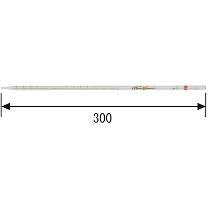 【CAINZ-DASH】柴田科学 メスピペット スーパーグレード 先端目盛 0.3mL 020020-03A【別送品】