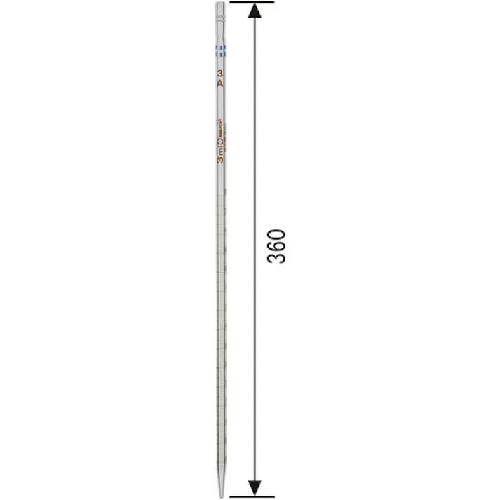 【CAINZ-DASH】柴田科学 メスピペット スーパーグレード 先端目盛 3mL 020020-3A【別送品】