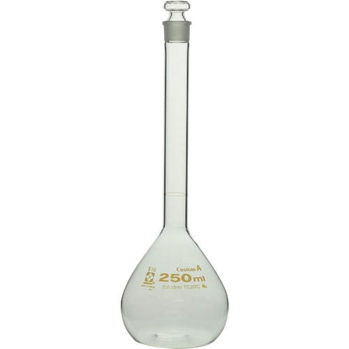 柴田科学 メスフラスコ カスタムA 250mL 026050-250 メスシリンダー 柴田科学 メスフラスコ カスタムA 250mL 026050-250 メスシリンダー