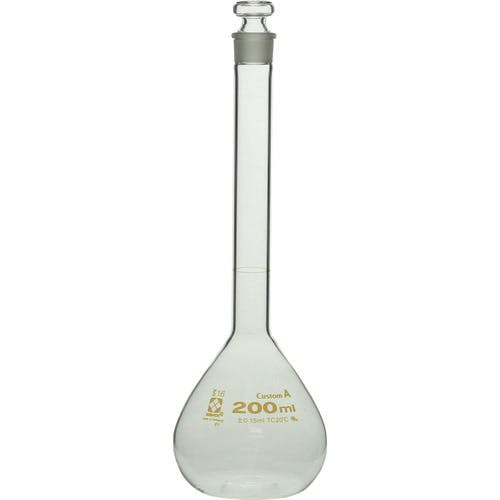 柴田科学 メスフラスコ カスタムA 200mL 026050-200 メスシリンダー 柴田科学 メスフラスコ カスタムA 200mL 026050-200 メスシリンダー