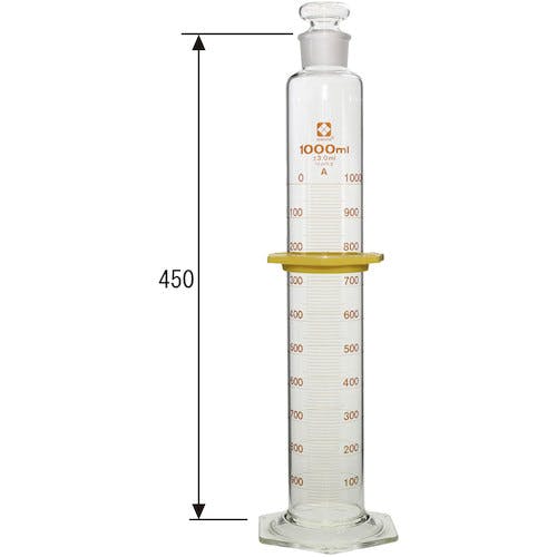 CAINZ-DASH】柴田科学 有栓メスシリンダー スーパーグレード １Ｌ