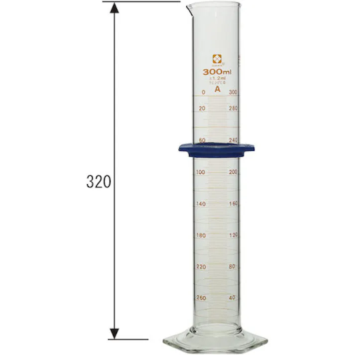 【CAINZ-DASH】柴田科学 メスシリンダー スーパーグレード 300mL 023520-300【別送品】