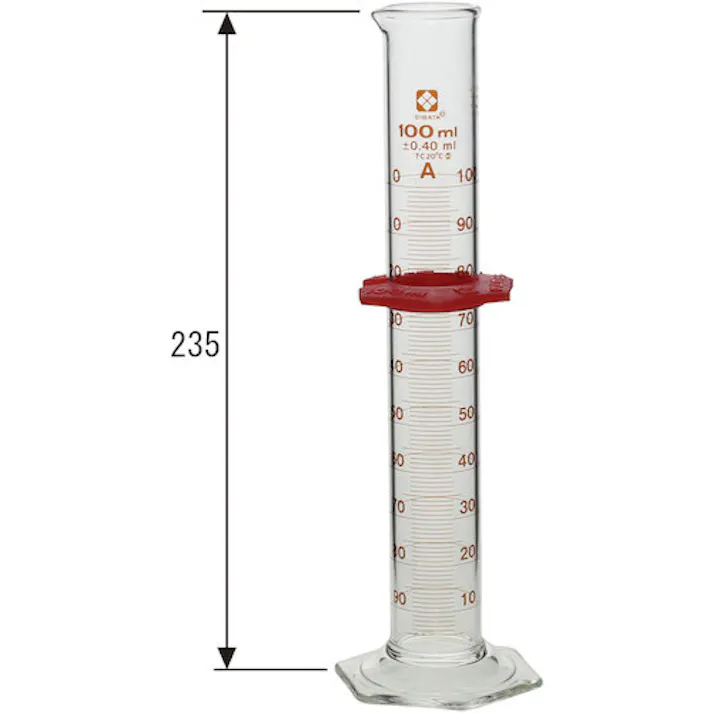 【CAINZ-DASH】柴田科学 メスシリンダー スーパーグレード 100mL 023520-100【別送品】