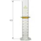 【CAINZ-DASH】柴田科学 メスシリンダー スーパーグレード 1000mL バンパー付 023520-1000【別送品】