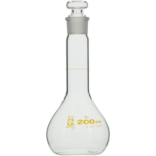 柴田科学 メスフラスコ 短形 200mL 023080-200 メスシリンダー 柴田科学 メスフラスコ 短形 200mL 023080-200 メスシリンダー