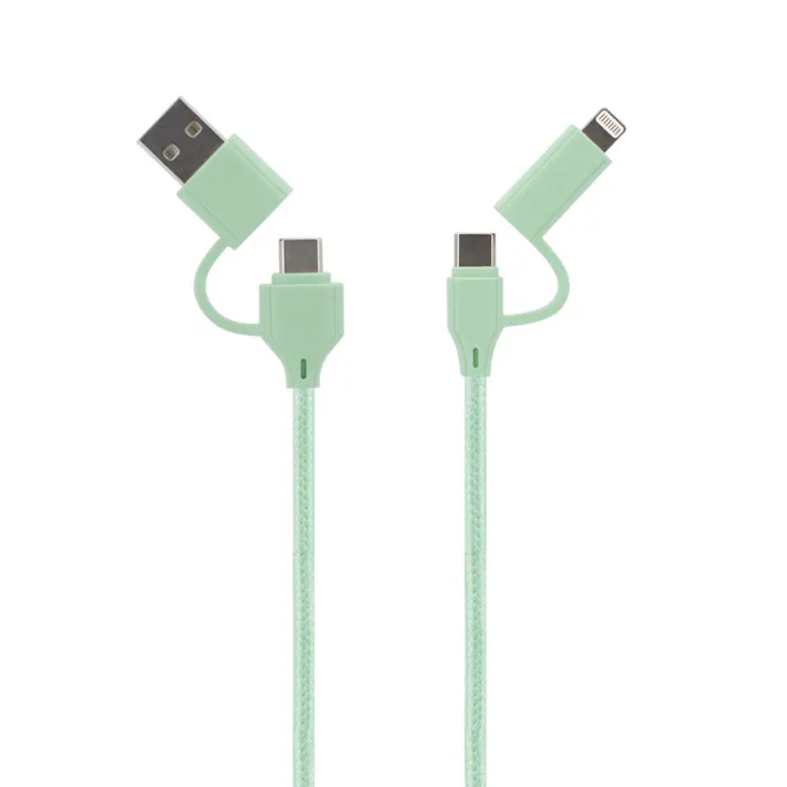 4in1ケーブル 1m セージグリーン