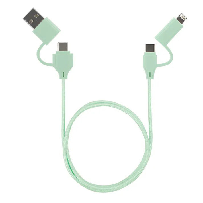 4in1ケーブル 1m セージグリーン