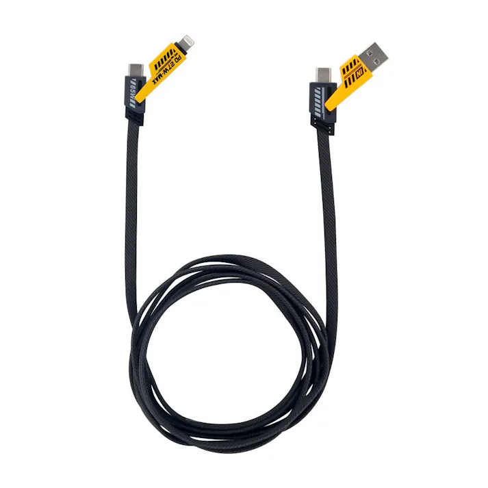 4in1ケーブル 2m ブラック/イエロー
