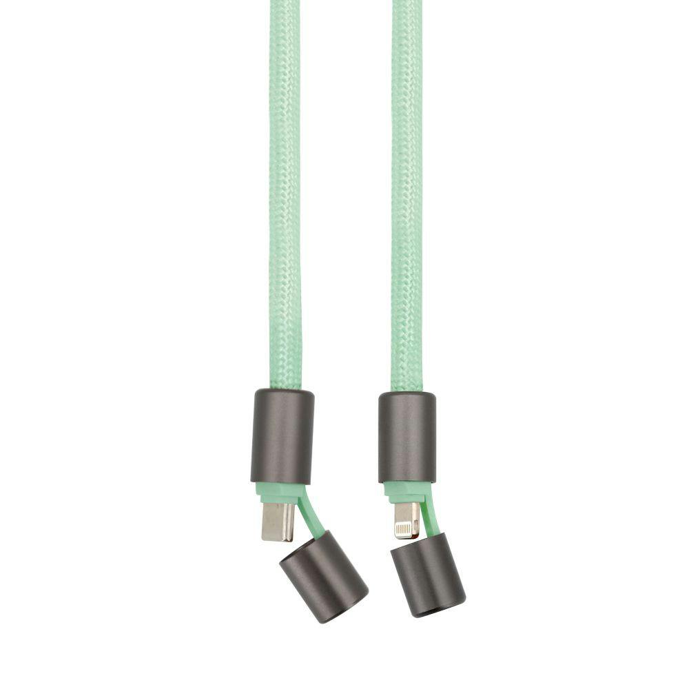 3in1 ストラップケーブル C-L セージグリーン