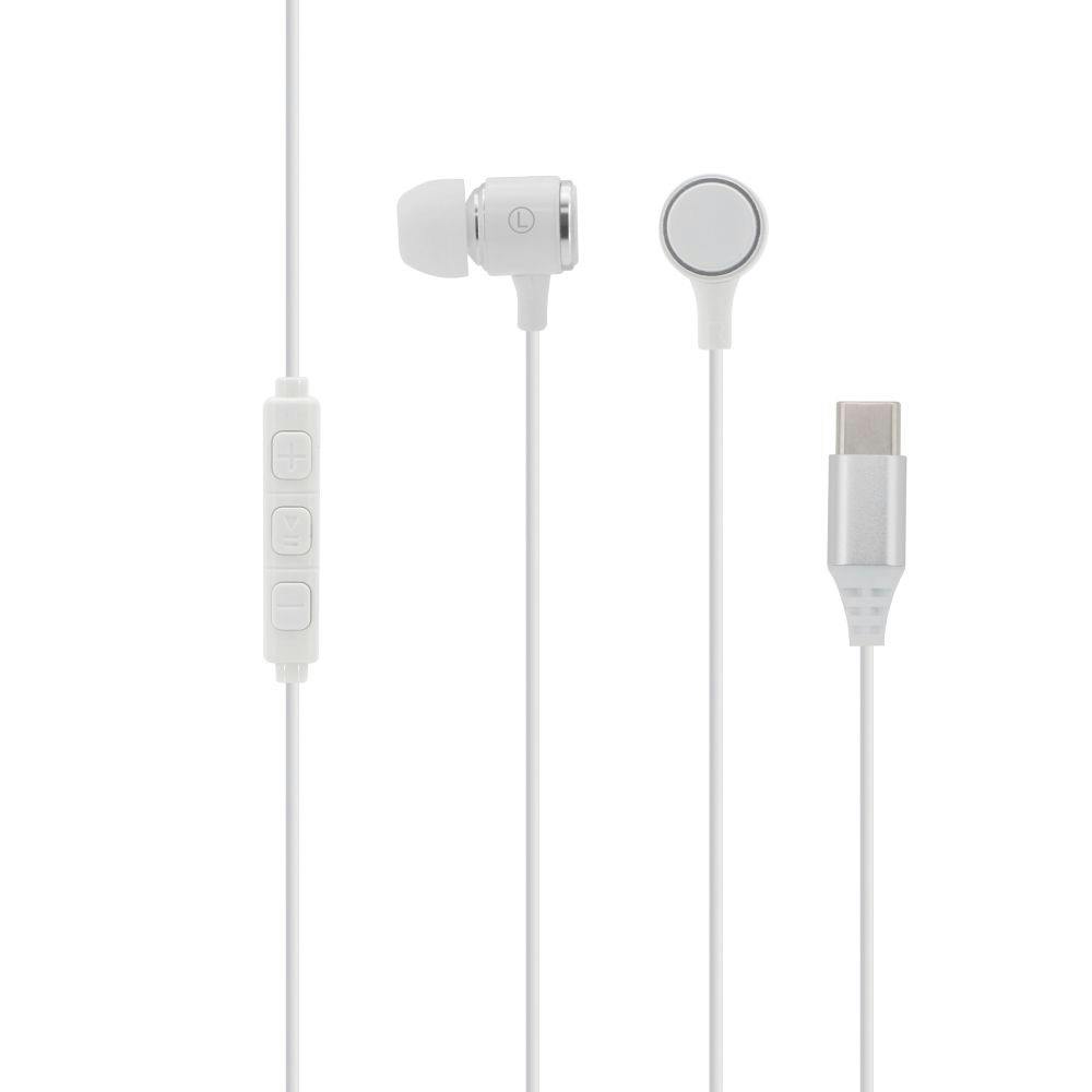 Type-C用有線イヤホン ホワイト