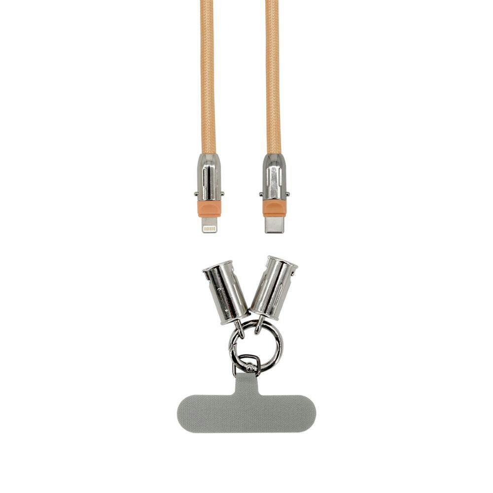 2in1 ストラップケーブル C-L 27W サーモンベージュ