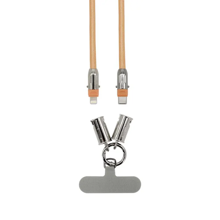 2in1 ストラップケーブル C-L 27W サーモンベージュ