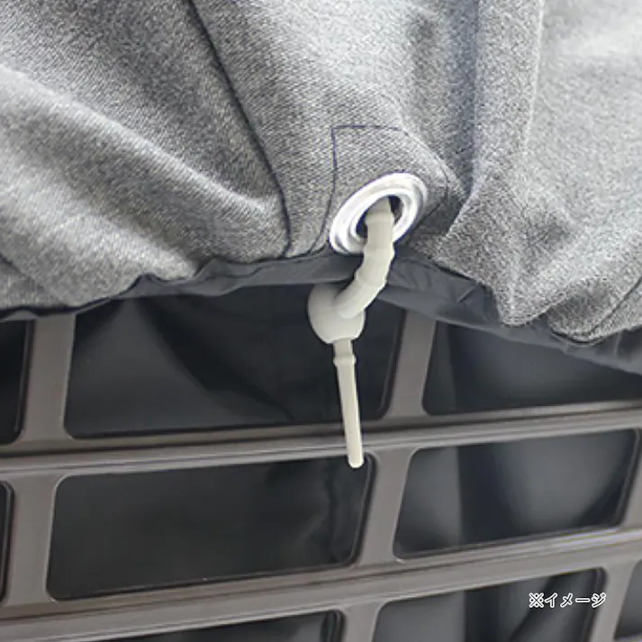 フィーノ FINO ファスナーレス バスケットカバー 後用 グレー BG01R YF-1580