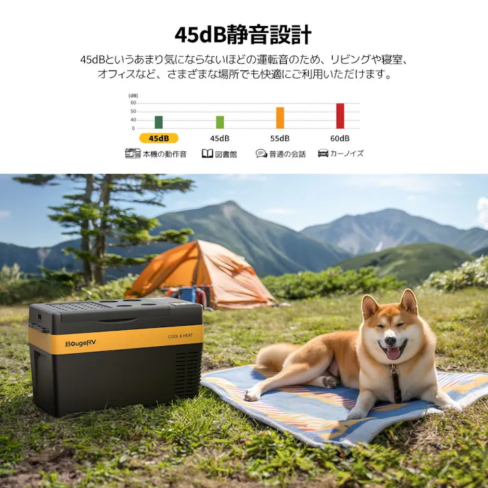 BougeRV CR Pro CH ポータブル保温冷蔵庫 25L