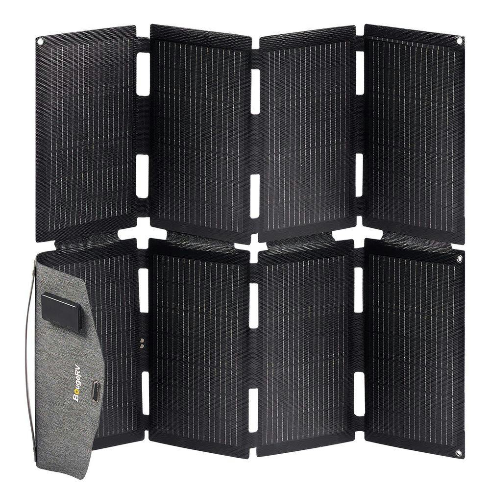 折り畳みソーラーパネル 100W | キャンプ・バーべーキュー用品
