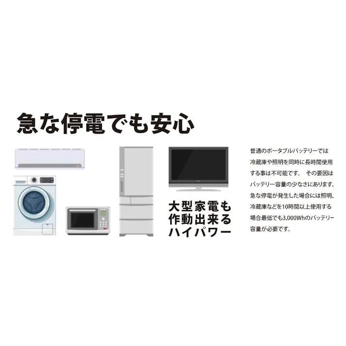 富士倉 大容量ポータブルパワーバッテリー 4992Wh ES-3000PB【SU】