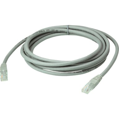 【CAINZ-DASH】ＡＴＥＮジャパン Ｃａｔ６　ＵＴＰケーブル／ＲＪ４５コネクタ付／３ｍ 2L-4103-GR【別送品】