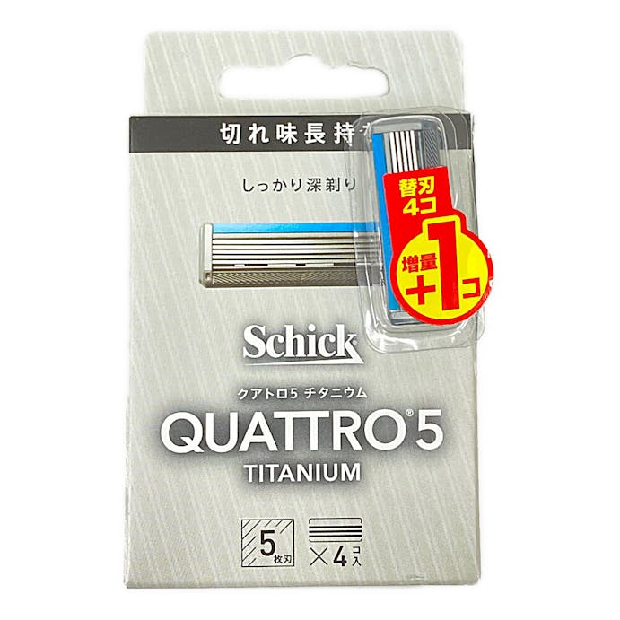 シック クアトロ5 5枚刃 チタニウム 替刃 4個入